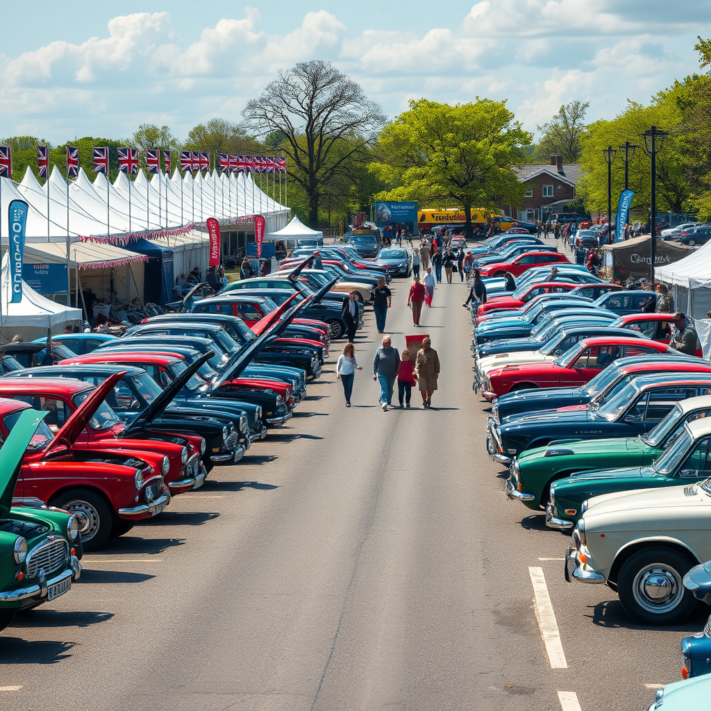 The car parks to use as town's free motoring show approaches